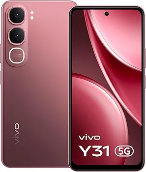 vivo Y31 5G (Rose Red, 6GB RAM, 128GB Storage) with No Cost EMI/Additional