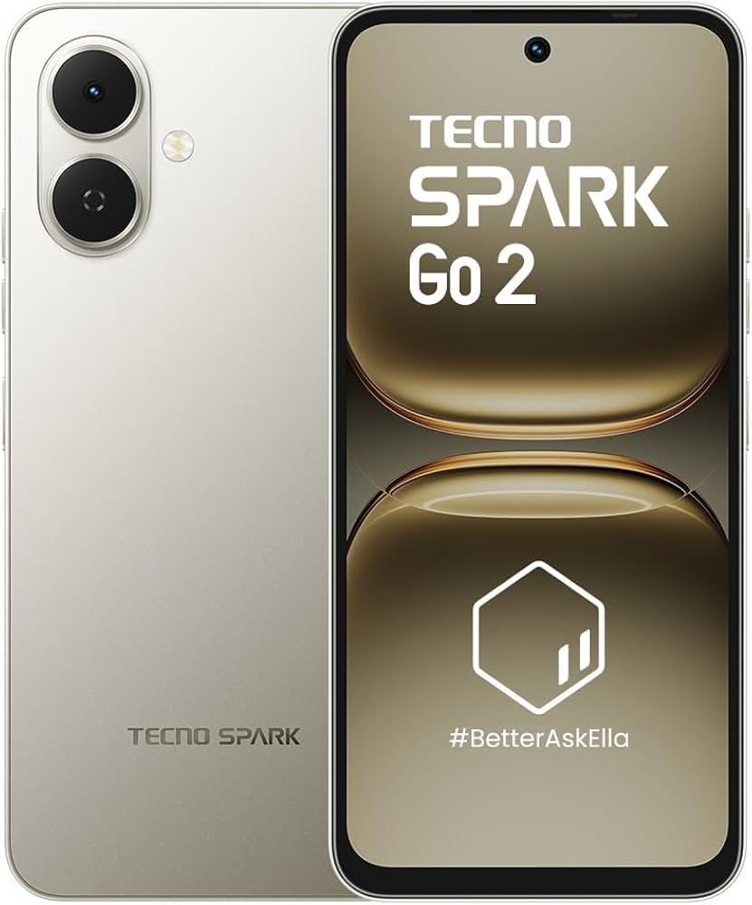 Tecno Spark GO 2 (Titanium Grey, 4GB+64GB) | Segment 1st IP64 SGS Certified | Segment's 1st AI with 