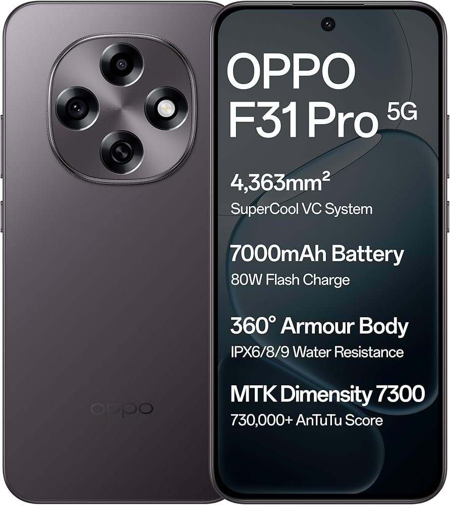Oppo F31 Pro 5G (Space Grey, 8GB RAM, 256GB Storage)