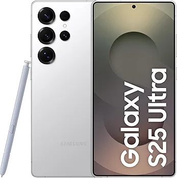 Samsung Galaxy S25 Ultra 5G Smartphone with Galaxy AI (Titanium Whitesilver, 12GB RAM, 256GB Storage