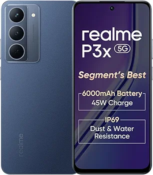 realme P3x 5G Smartphone 6+128GB Midnight Blue,6.72-inch Screen,120Hz Display,6000mAh Battery,
