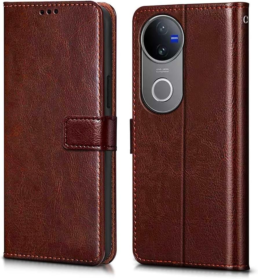 Vivo V50 5G | V50e 5G | V50 5G Elite Edition | Vivo T4R 5G (Flexible | Leather Finish | Card Pockets