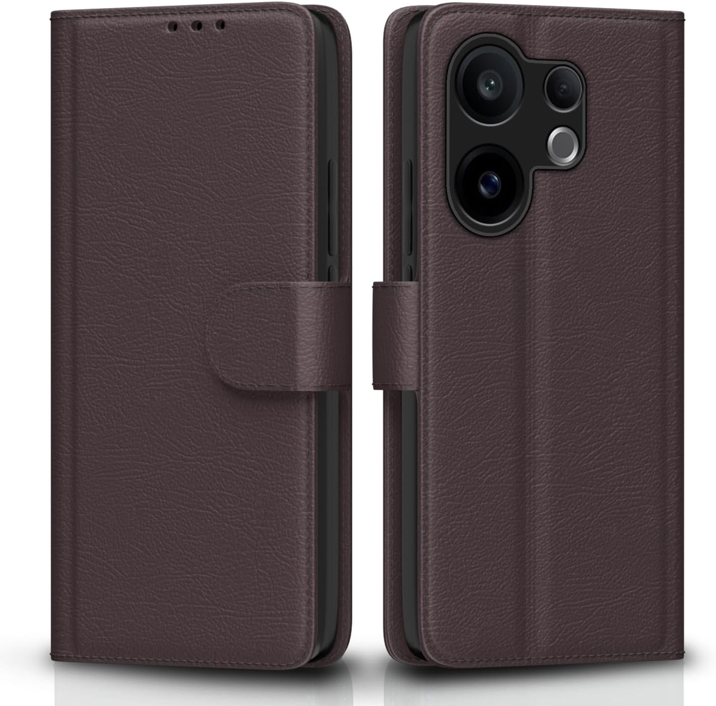 Flip Cover for Vivo V60 5G / Vivo T4 Pro 5G | Leather Finish | Shockproof with Card Pockets & Wallet