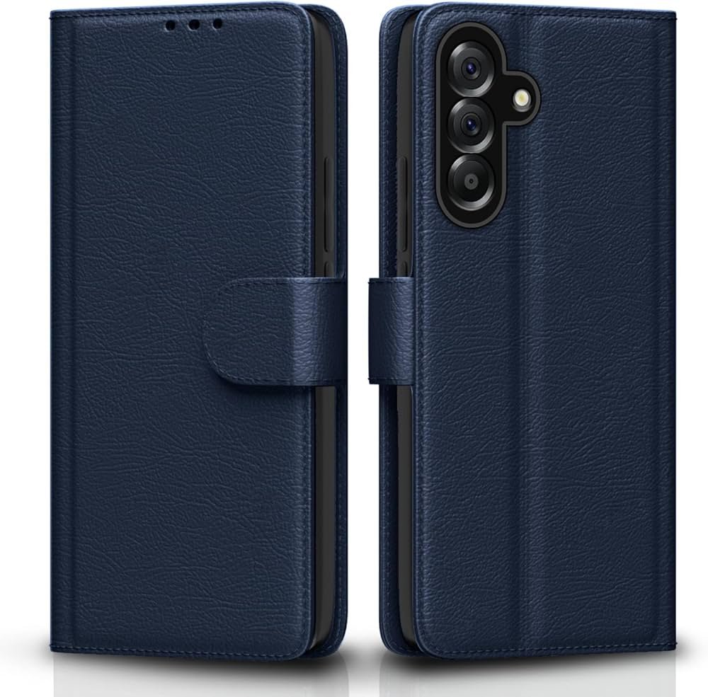 Samsung Galaxy A36 5G Flip Cover Leather Finish | Inside TPU with Card Pockets | Wallet Stand and Sh