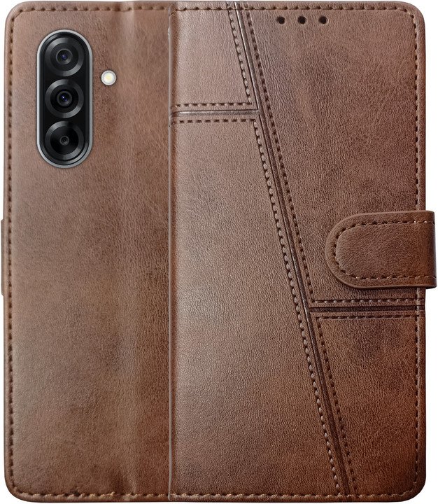 Samsung Galaxy A56 5G | Leather Finish | Shockproof with Card Pockets & Wallet Stand | Ultimate Prot