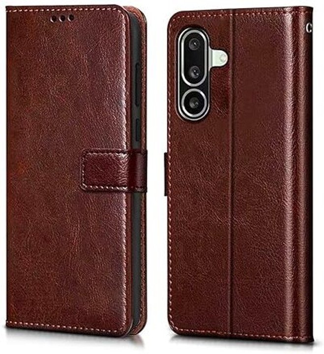 Samsung Galaxy M36 5G | Samsung Galaxy F36 5G (Flexible | Leather Finish | Card Pockets Wallet & Sta