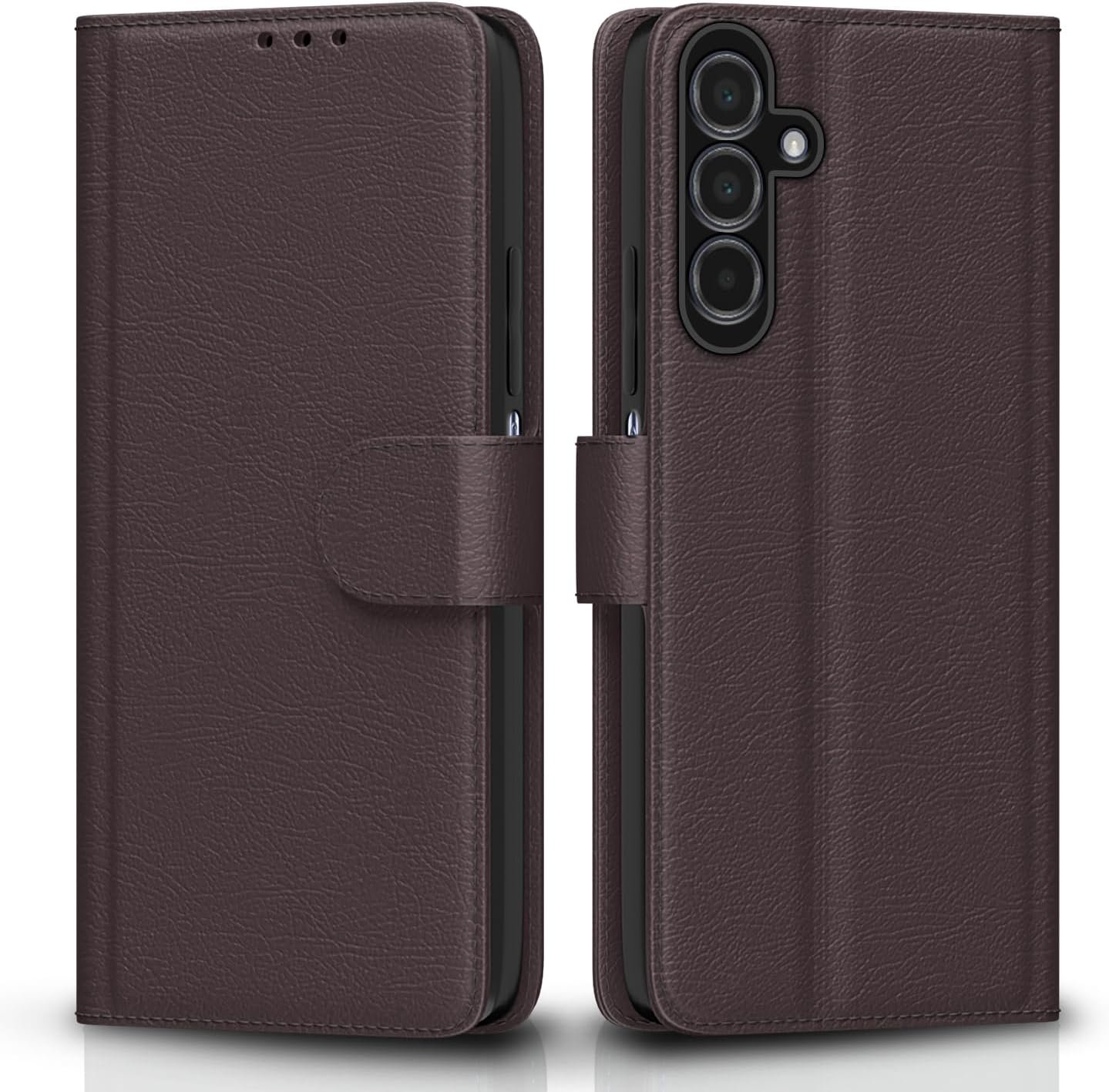 Samsung Galaxy A15 4G / A15 5G Flip Cover Leather Finish | Inside TPU with Card Pockets | Wallet Sta