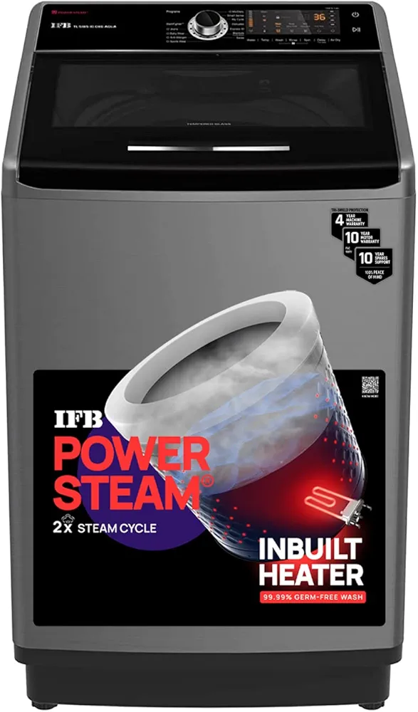 IFB 10.0 Kg 5 Star Top Load Washing Machine Aqua Conserve (TL-SIBS 10.0KG AQUA, Inox, Power Dual Ste