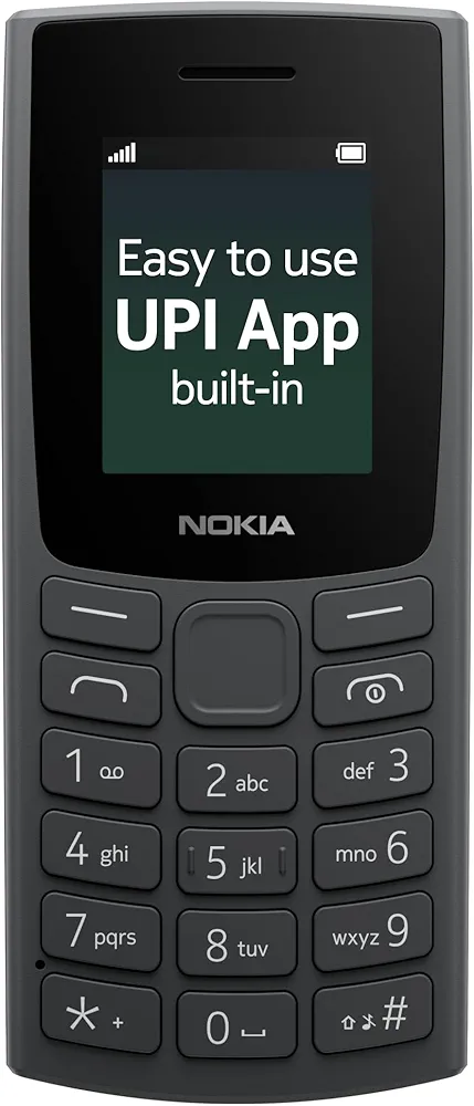 Nokia All-New 105 Single Sim Keypad Phone with Built-in UPI Payments, Long-Lasting Battery, Wireless