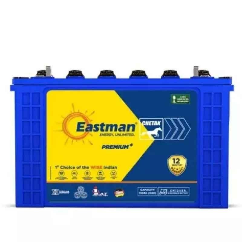 Eastman Premium 140Ah 12V Tall Tubular Battery with 12 Month Warranty, EM120ER