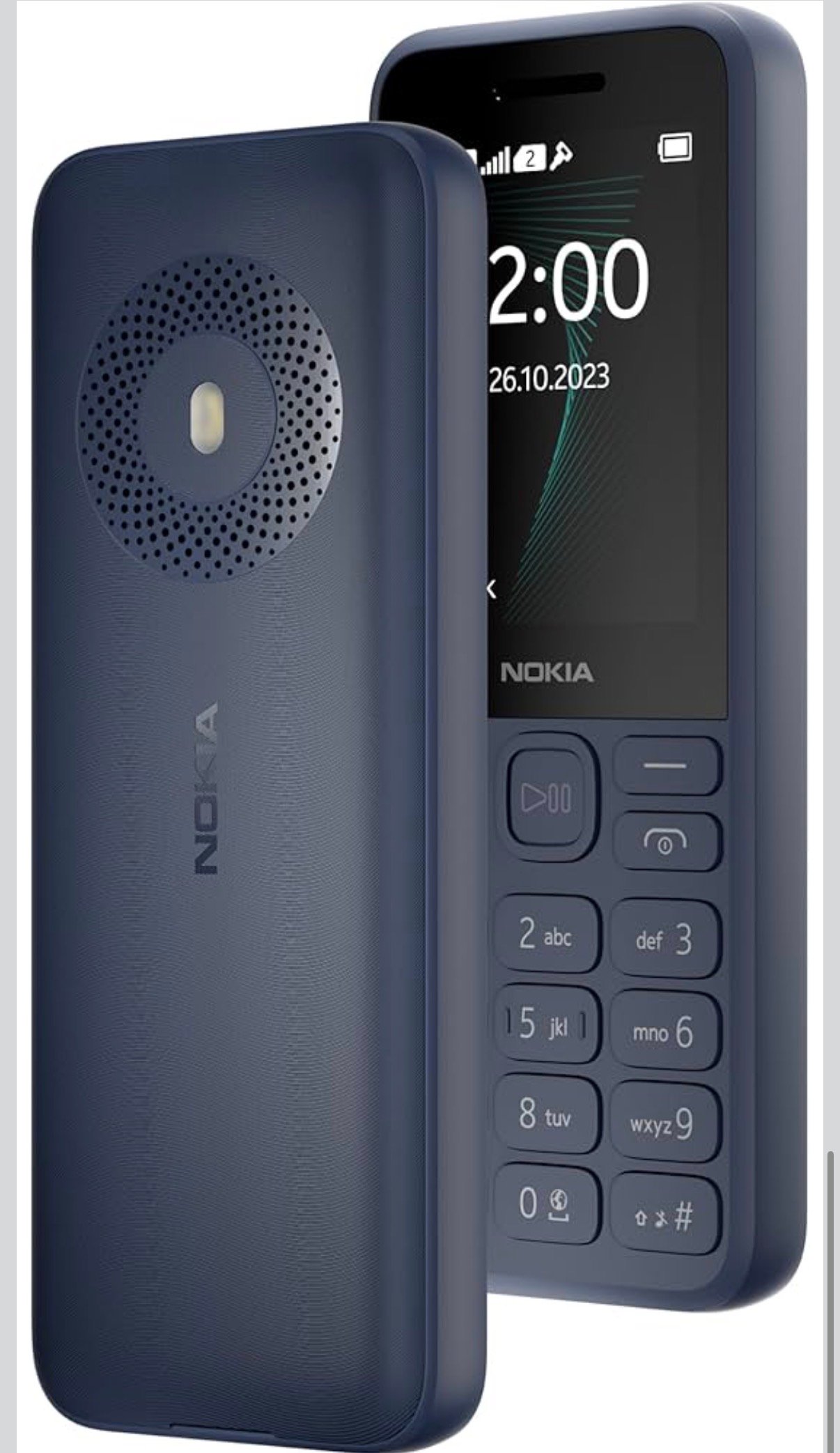 Nokia 130 Music | Built-in Powerful Loud Speaker with Music Player and Wireless FM | Dedicated Music Buttons | Big 2.4” Display | 1 Month Standby Battery Life | Dark Blue